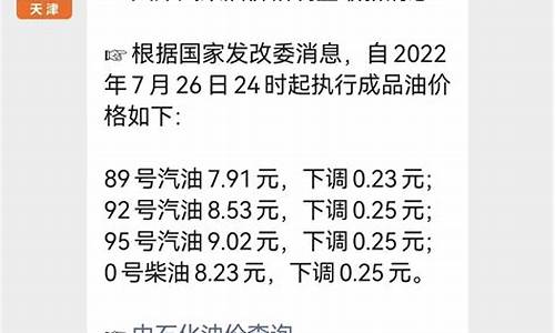 天津今日油价调整最新消息价格最新消息_天津今日油价查询92号汽油